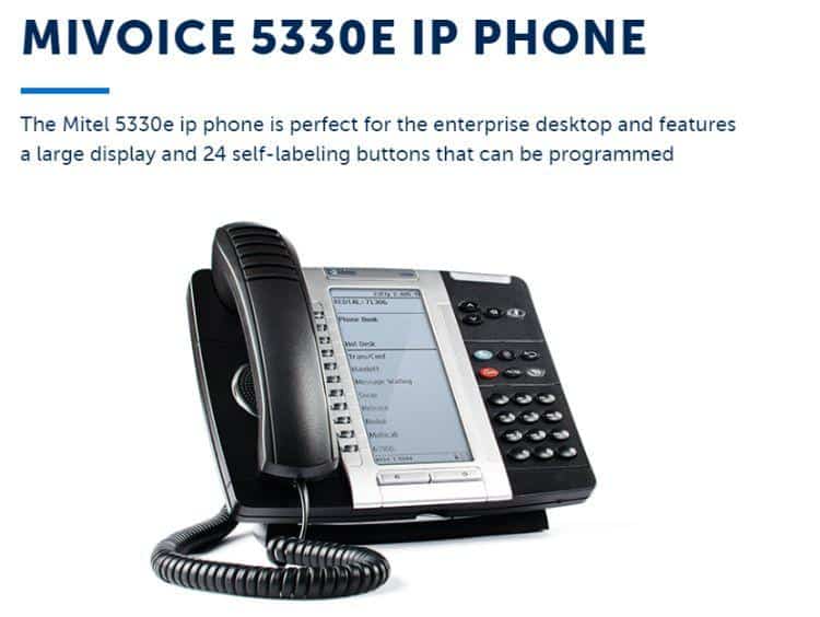 MiVoice 5330e IP Phone-